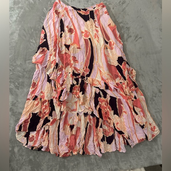 Free people bring back the summer maxi tiered high low skirt - Picture 3 of 15